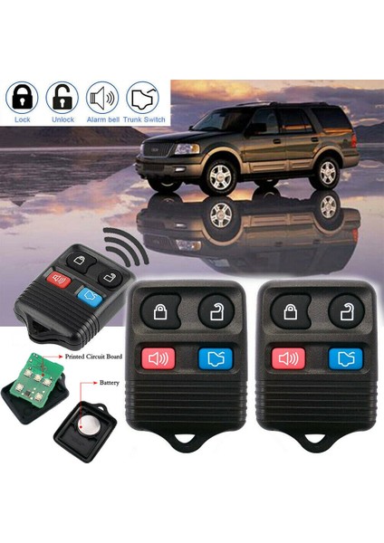 2004 2005 2006 2007 2008 2009 Expedition Explorer Için 2x Araba Uzaktan Anahtar Fob (Yurt Dışından) fırsatları
