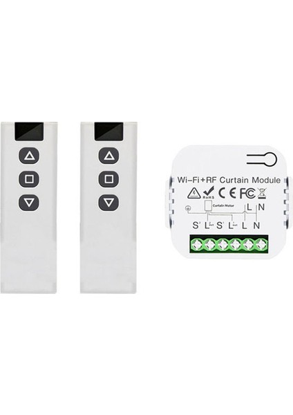 Tuya Akıllı Yaşam Wifi 433 Mhz Kör Perde Anahtarı Elektrikli Panjur Kontrolü Için Rf Uzaktan Kumandalı, 2rc 1re (Yurt Dışından)