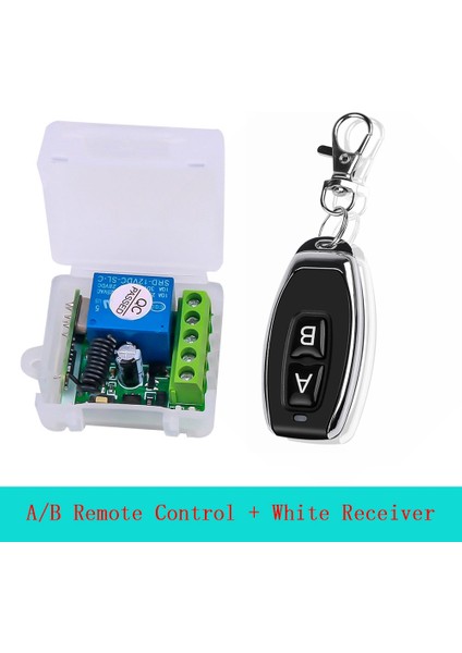 Dc 12V Tek Kanallı Röle Modülü Evrensel Kablosuz Anahtar Rf Röle Alıcı + 2 Ch Uzaktan Kumanda (Yurt Dışından) modelleri