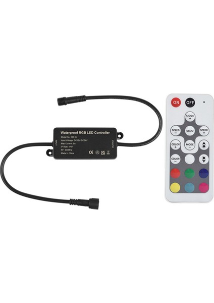 Rgb LED Denetleyici Dimmer LED Denetleyici DC12-24V, Işık Çubuğu ile Rgb Renkli LED Işık Lamba Denetleyici Dimmer (Yurt Dışından)