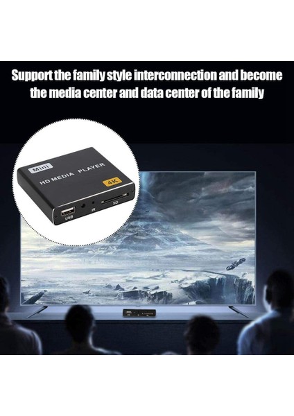 Mini 4K HDD Medya Oynatıcı 1080P Yatay ve Dikey Dijital Video Oynatıcı, USB Sürücüsü/sd Kartları Abd Tak (Yurt Dışından) modelleri