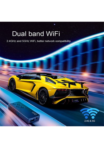 Tv Çubuk Mini Pc Için Dongle 2 GB + 8 GB Android 10 Akıllı Tv Kutusu 2.4g ve 5g Wıfı Bluetooth Set Üstü Kutusu Medya Oynatıcı (Yurt Dışından)
