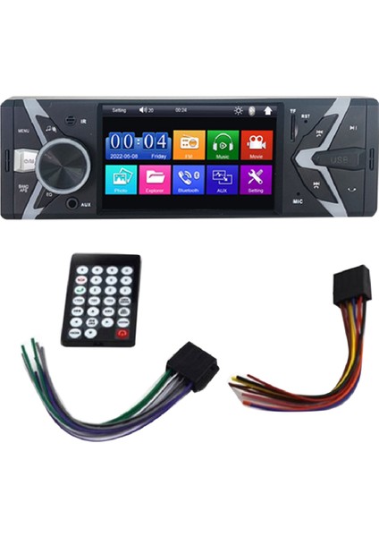 Araba 4.1 Inç Navigasyon Merkezi Kontrol Bluetooth Tek Külçe, Evrensel Araba Mp5 Navigasyon Hd Dijital Dokunmatik Ekran (Yurt Dışından)