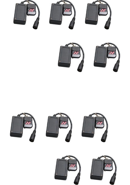 10 Adet 3 Pins Xlr Kablosuz Uzaktan Kumanda Alıcısı Duman Sis Makinesi Dj Sahne Kontrol Alıcısı Sisleme 400 W 900 (Yurt Dışından)