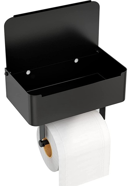 Tuvalet Kağıdı Tutacağı ve Yıkanabilir Mendil Dispenseri, Banyo Için Silme Saklama Raflı, Mendillerinizi Gizli Tutun (Yurt Dışından)