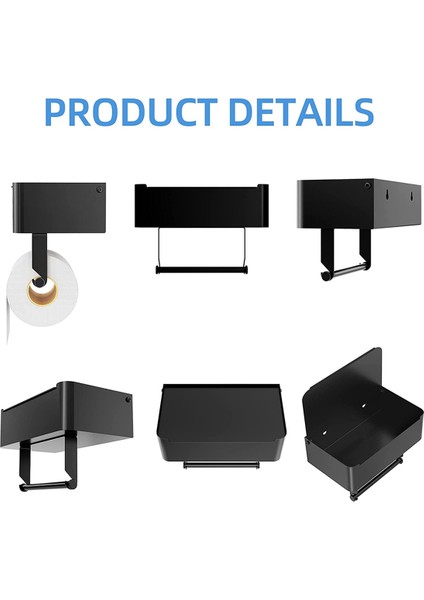 Tuvalet Kağıdı Tutacağı ve Yıkanabilir Mendil Dispenseri, Banyo Için Silme Saklama Raflı, Mendillerinizi Gizli Tutun (Yurt Dışından) fiyatları