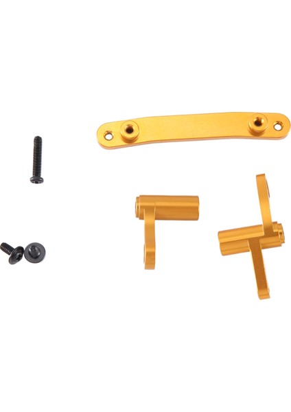 Scy1/16 Uzaktan Kumandalı Araba Parçaları ve Aksesuarları Için Uygundur Metal Yükseltme ve Modifikasyon Direksiyon Bileşeni Altın (Yurt Dışından)