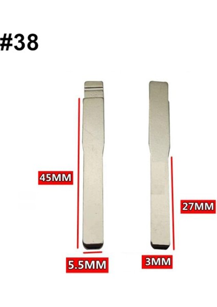 10 Adet Metal Kesilmemiş Çevirme Uzaktan Araba Itmeli Anahtar HU101 No.38 Odak Mondeo Land Için Itmeli Anahtar (Yurt Dışından)