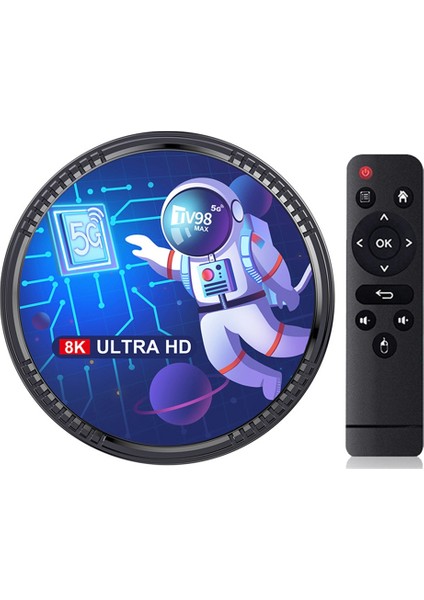TV98MAX Tv Kutusu 4g + 32G Allwinner H618 Android 12 Akıllı Tv Kutusu 2.4g + 5g Wıfı + Bluetooth5.0 H265 TV98 Medya Oynatıcı Ab Tak (Yurt Dışından) fırsatları