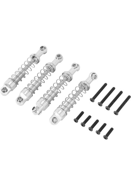 4 Adet Metal Amortisör C14 C24 C34 Mn D90 D91 D96 D99 D99S MN90 MN99S Rc Araba Yükseltme Parçaları, Gümüş (Yurt Dışından) indirimleri
