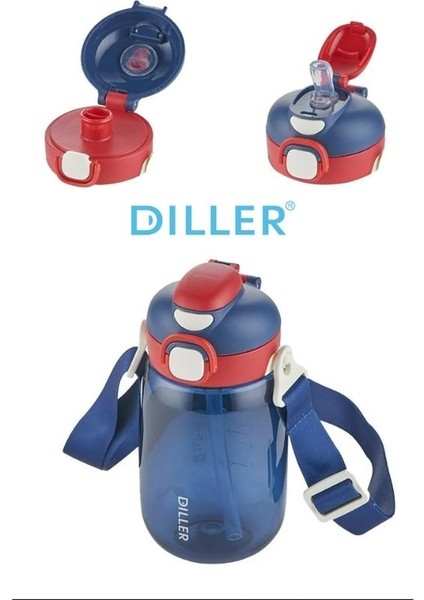 Tritan Pipetli - Pipetsiz Kullanılabilen Matara - 550 ml