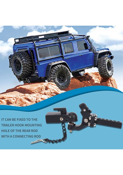 Metal Hitch Römork Kancası SCX10 90046 Trx4 1/10 Rc Paletli Araba Uzaktan Kumanda Araba Modeli Bebek Çocuk Için (Yurt Dışından) fiyatları