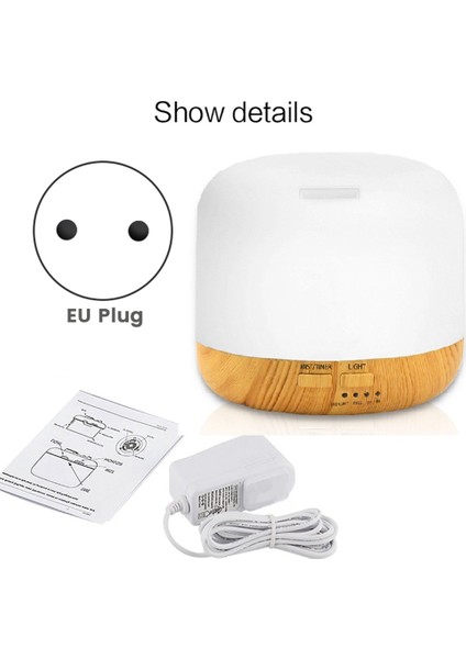 500 ml Ultrasonik Hava Nemlendirici Işık Uçucu Yağ Difüzörü Ev Arıtma Anyon Mist Maker ile LED Lamba Ab Tak Sarı (Yurt Dışından) fırsatları