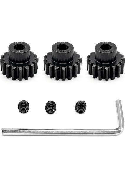 Uzaktan Kumanda Araba Dişlisi M1.5 Modülü 8.0 Iç Delik Krom Çelik 11-30T Motor Dişlisi 3 Takım M5 Makine Ölçer, 17T Dahil (Yurt Dışından)
