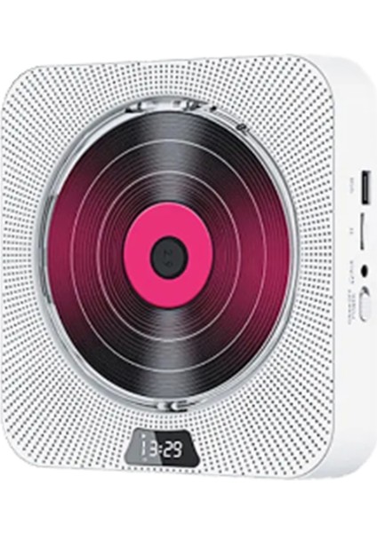 CD Çalar Duvara Monte Fm Radyo Bluetooth USB Disk Taşınabilir Taşınabilir Müzik Çalar Uzaktan Kumanda Stereo Hoparlör-Abd Fişi (Yurt Dışından)