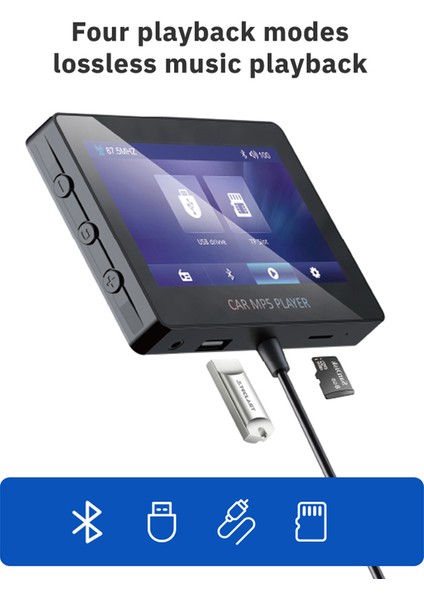 Araba Mp5 Çalar Bluetooth 5.0 Fm Verici Desteği Tf U Disk Müzik Çalar Araba Oyuncu Araba Elektronik Arabalar Için M6 (Yurt Dışından)