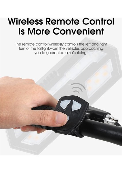 Yeni Bisiklet Dönüş Sinyalleri Uzaktan Kumanda Bisiklet Yön Göstergesi LED Arka Işık Bisiklet Arka Lambası Boynuz ile (Yurt Dışından) modelleri
