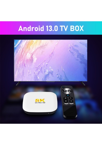 M2 Tv Kutusu 2 GB + 16 GB Android 13 Akıllı Tv Kutusu Wıfı6 Bt5.0 8 K Av1 Medya Oynatıcı RK3528 Tv Set Üstü Kutusu (Yurt Dışından)