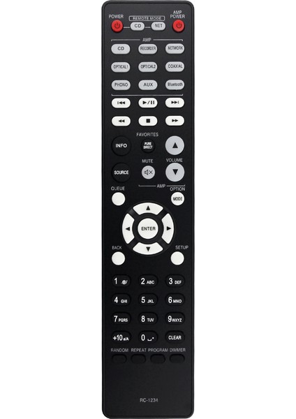 RC-1234 Kompakt Disk Oynatıcı Entegre Amplifikatör DCD600NE PMA600NE Için Uzaktan Kumandayı Değiştirin (Yurt Dışından)