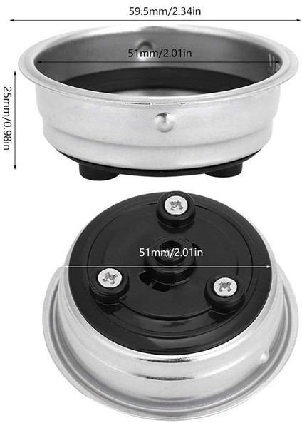 2 Paket Ayrılabilir Paslanmaz Çelik Kahve Filtresi Sepeti Süzgeç Kahve Makinesi Aksesuarları Ev Ofis Için (Tek Fincan) (Yurt Dışından) fırsatları