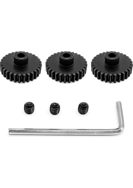 Uzaktan Kumanda Araba Dişlisi M1.5 Modülü 8.0 Iç Delik Krom Çelik 11-30T Motor Dişlisi 3 Takım M5 Makine Metre Dahil, 30T (Yurt Dışından)