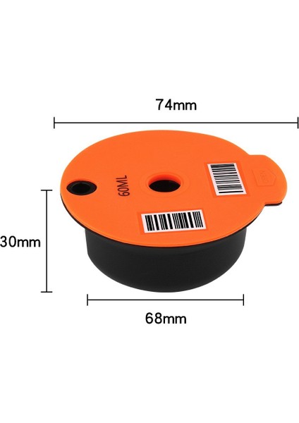 180 ml Yeniden Kullanılabilir Kahve Kapsül Kapsülleri Silikon Kapaklı Doldurulabilir Filtre Kahve Makinesi Pod Kahve Fırçası ile (Yurt Dışından)