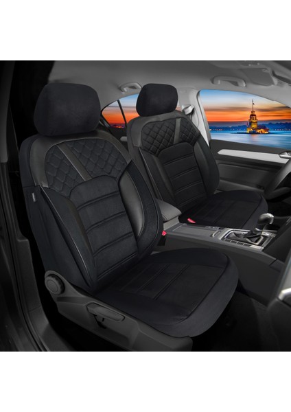 K2 - Fiat Egea ile Uyumlu Koltuk Kılıfı, Tam Takım/tay Tüyü/siyah fiyatları