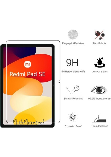 Xiaomi Redmi Pad Se 11 Inç Ekran Koruyucu Şeffaf Cam Nano Esnek Kırılmaz Ekran Camı Kaplama Tam Uyumlu 2023