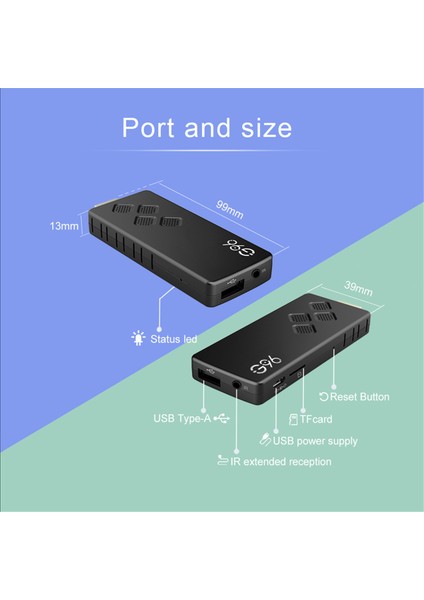 Tv Çubuk Mini Pc Için Dongle 2 GB + 8 GB Bluetooth Ses Android 10 Akıllı Tv Kutusu 2.4g ve 5g Wıfı Set Üstü Kutusu Medya Oynatıcı (Yurt Dışından)