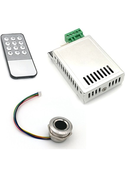 K216 Parmak Izi Kontrol KARTI+R503 Parmak Izi Modülü Iki Renkli Halka Gösterge Işığı Erişim Kontrolü (Yurt Dışından)