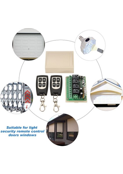 12 V 4ch Kanal 433 Mhz Kablosuz Uzaktan Kumanda Anahtarı Entegre Devre 2 Verici Dıy Parçaları Değiştirin Alet Setleri (Yurt Dışından)