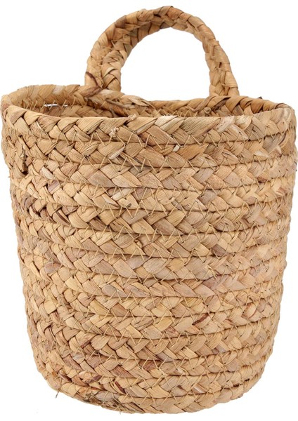 Duvar Asılı Rattan Sepet Ekici Kapalı Açık Asılı Halat Çiçek Saksı Sepeti Dekor, Asılı Saksı Sepeti S (Yurt Dışından)