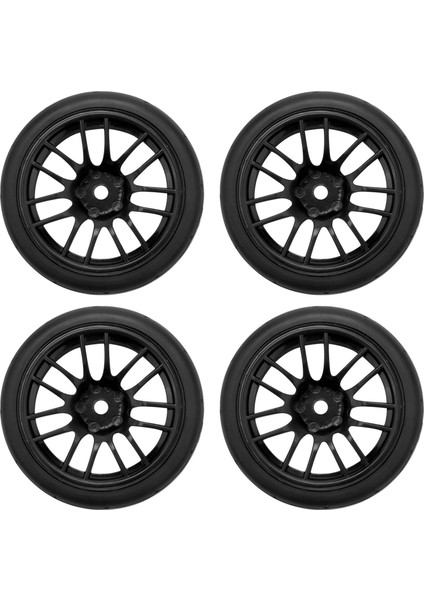 4 Adet 1/10 Lastik Lastik Rc Yarış Arabası Lastikleri Yol Tekerlek Jantı Için Fit 9068-6081 Rc Araba Parçası (Yurt Dışından)