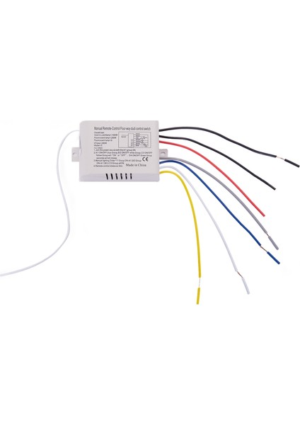 4 Yollu Işık Lambası Dijital Kablosuz Uzaktan Kumanda Anahtarı Açık/kapalı 220V (Yurt Dışından)