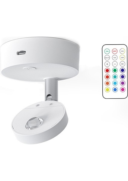 Kablosuz LED Spot Uzaktan Kumanda Dolap Spot Yatak Odası Için Rgb Spot Şarap Dolabı Işıkları Dekoratif (Yurt Dışından)
