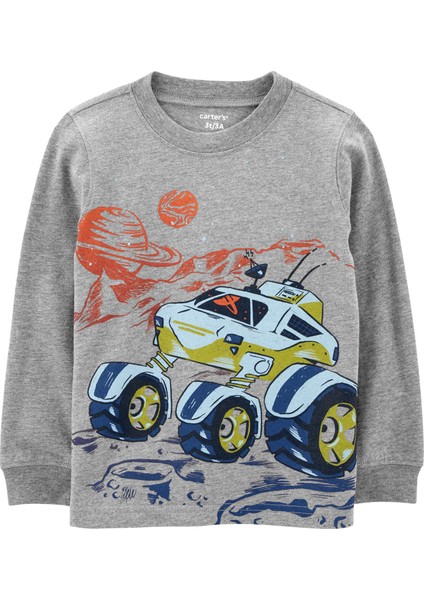 Küçük Erkek Çocuk Tshirt Gri