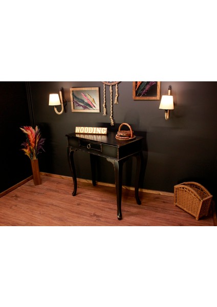 Wooding 80 cm Masif Eskitme Siyah Dresuar fiyatları