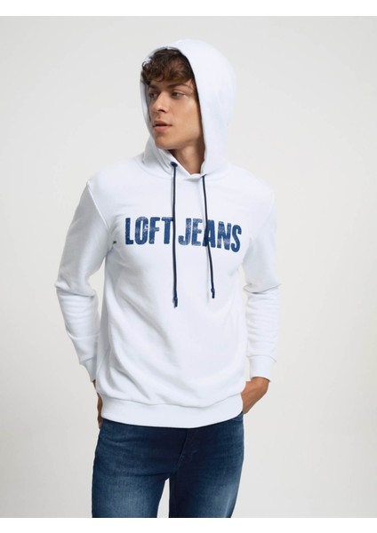 Erkek Sweatshirt Beyaz LF2034046