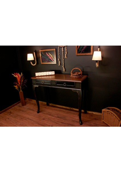 Wooding 100 cm Masif Ceviz Siyah Dresuar