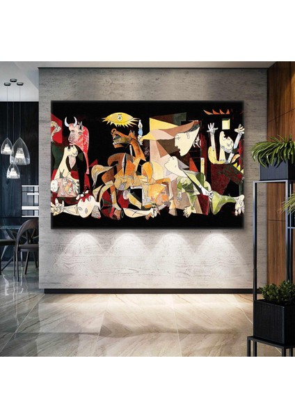 Guernica Tablosu Pablo Picasso Ünlü Ressam Kanvas Tablo