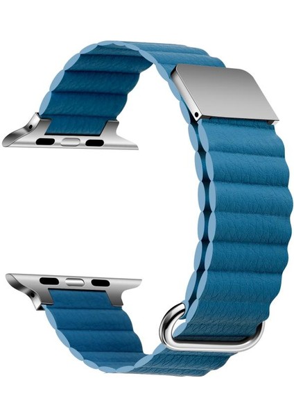 ​​​ Watch 40MM Krd-78 Pu Deri Kordon Strap Kayış-Mavi
