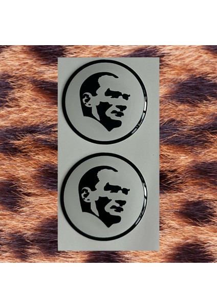 Mustafa Kemal Atatürk Damla Logo 3.5x3.5 cm 2 Adet