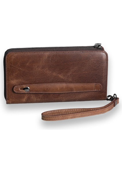 Antik Kahverengi - Taba Çok Fonksiyonlu Hakiki Deri Cüzdan ve El Çantası Erkek / Kadın P3071 modelleri