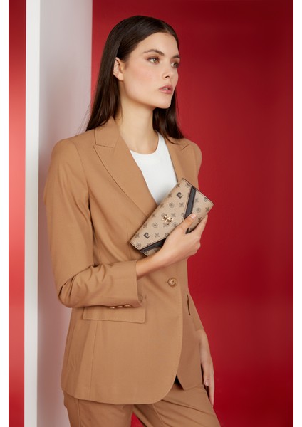 Kadın Vizon Kış Monogram Cüzdan 06PO23K1419-MN Vk