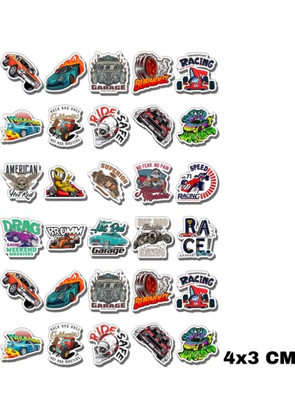 Abara Karışık A4 Sticker Çıkartma