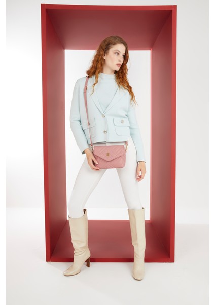 Kadın Lux Soft Asos Gül Kurusu Omuz Çantası 05PO22K1621-LSA Gk