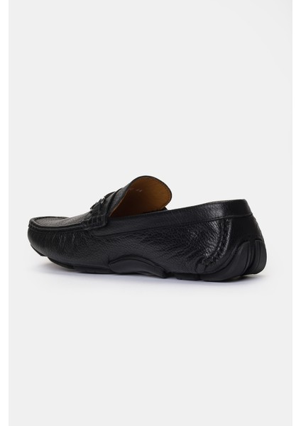 Erkek Siyah Deri Tokalı Loafer fiyatları
