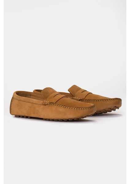 Erkek Camel Nubuk Loafer modelleri