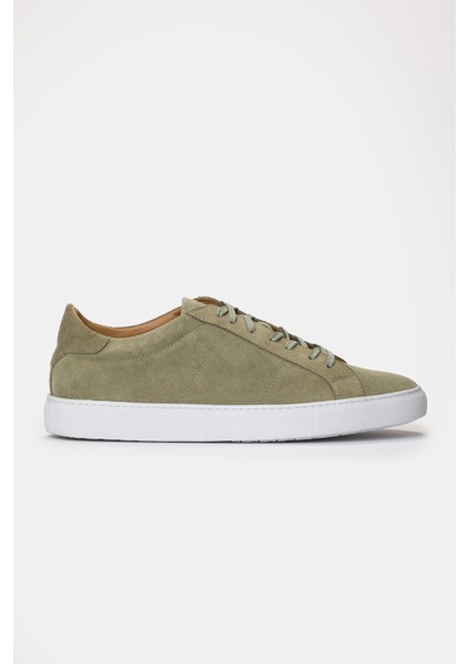 Erkek Yeşil Süet Sneaker