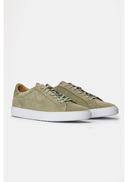 Erkek Yeşil Süet Sneaker